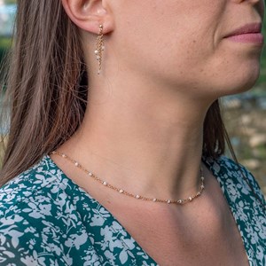 Collier bianca en pierres de lune