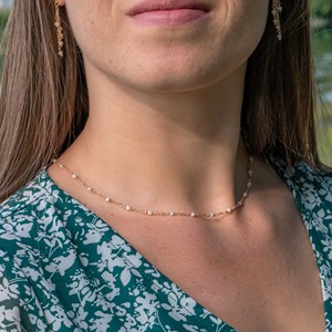 Collier bianca en pierres de lune