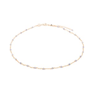 Collier bianca en pierres tanzanite