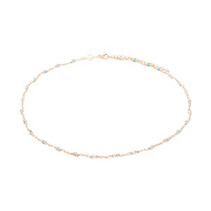 Collier bianca en pierres apatite