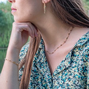 Pack bianca en pierres turquoise