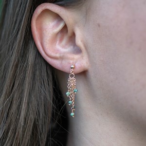 Pack bianca en pierres turquoise