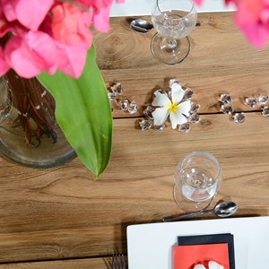 Table en teck recyclé 240 cm, conceptual