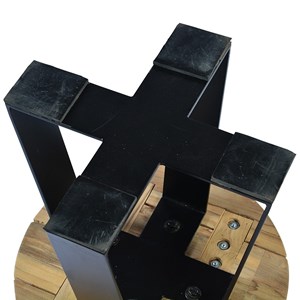 Table basse métal teck recyclé d40 orsay