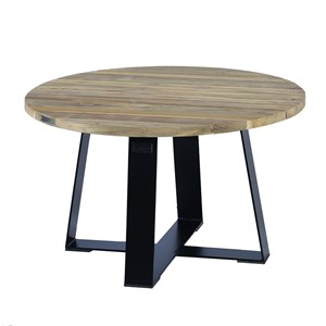 Table basse métal teck recyclé d80 orsay