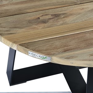 Table basse métal teck recyclé d80 orsay