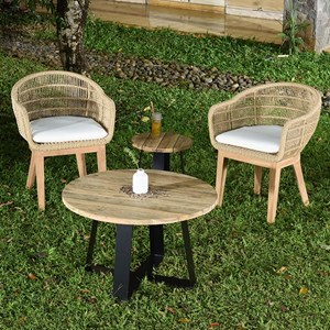 Table basse métal teck recyclé d80 orsay