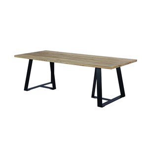 Table métal teck recyclé 240x100 orsay