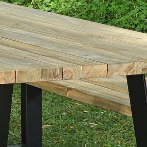 Table métal teck recyclé 240x100 orsay