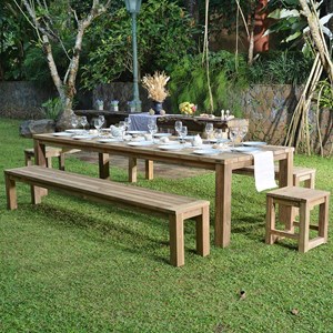 Banc en teck recyclé 270 cm callao