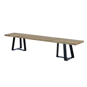 Banc métal-teck recyclé 240cm orsay