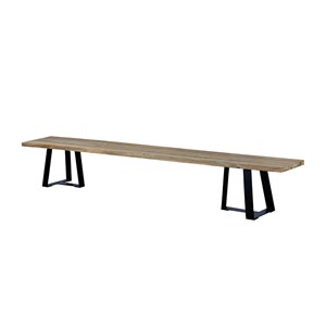 Banc métal-teck recyclé 300cm orsay