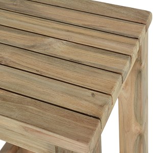 Tabouret haut en teck recyclé toscagne