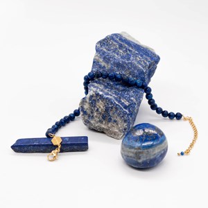 Bracelet serena en pierres lapis-lazuli