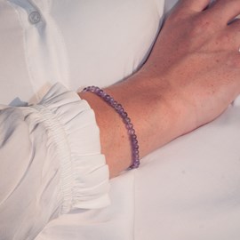 Bracelet serena en pierres améthyste