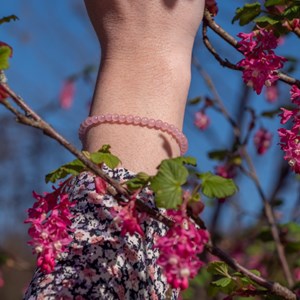 Bracelet serena pierres quartz rose