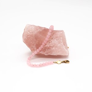 Bracelet serena pierres quartz rose