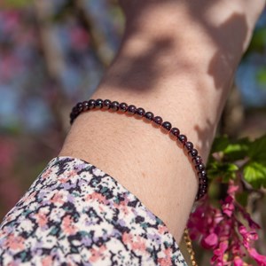 Bracelet serena en pierres grenat