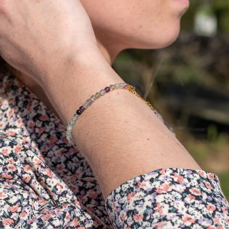 Bracelet serena en pierres fluorite