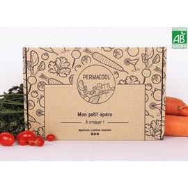 Kit jardinage - mon petit apéro : tomate, carotte, concombre, radis, coriandre