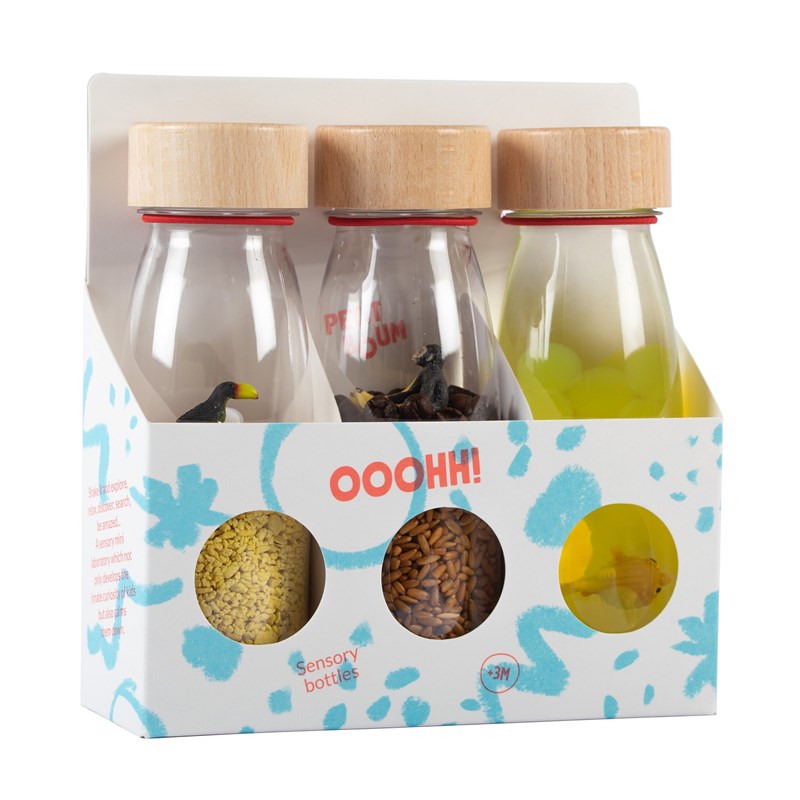 3 bouteilles sensorielles tropical (Petit Boum) - Image 1
