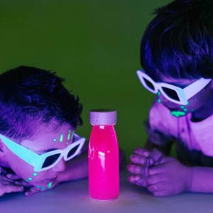 Bouteille sensorielle fluo