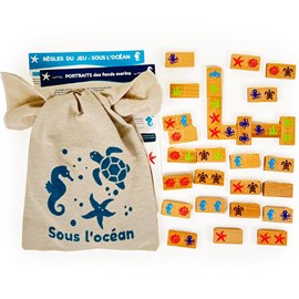 Dominos en bois du jura - sous l'océan