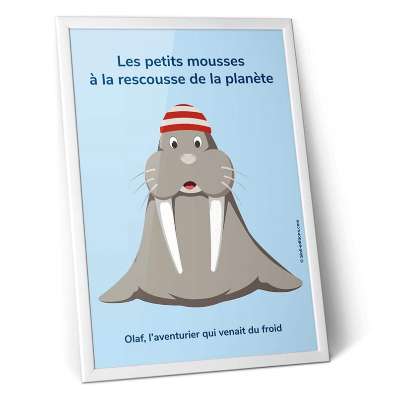 Sloli - Affiche petits mousses - olaf le morse