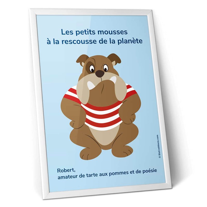 Sloli - Affiche petits mousses - bouledogue