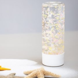 Bouteille sensorielle coquillages roses