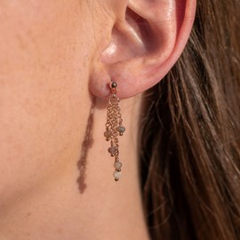 Boucles d'oreilles bianca agate botswana