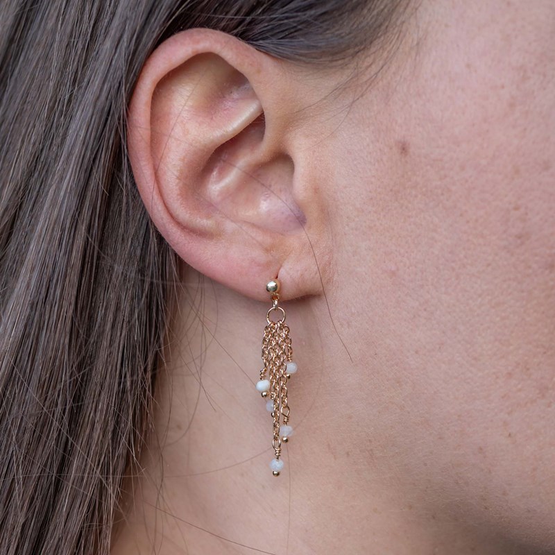 Boucles d'oreilles bianca de lune