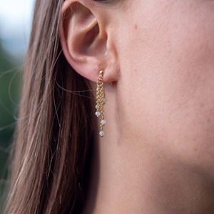 Boucles d'oreilles bianca de lune