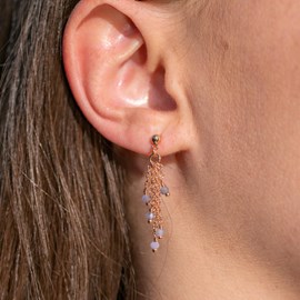 Boucles d'oreilles bianca tanzanite