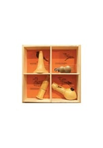 Coffret bois 4 appeaux - merle-rossignol