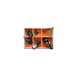 Coffret bois 6 appeaux manipulés