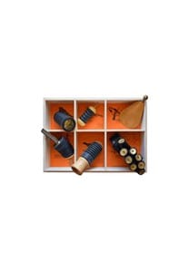 Coffret bois 6 appeaux manipulés