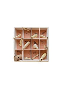 Coffret bois 12 appeaux oiseaux d'europe