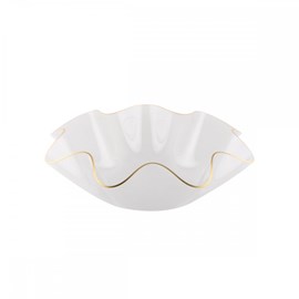 Coupe à fruits en acrylique 40 cm bord doré