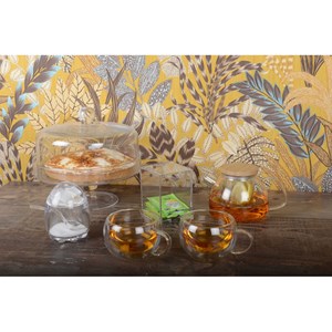 Théière 1l avec couvercle en bois