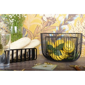 Coupes à fruits en fer noires - lot de 3