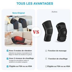Genouillère chauffante avec massage