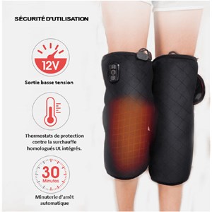 Genouillère chauffante avec massage