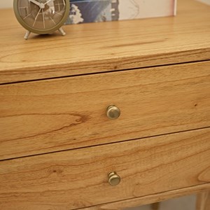 Table de chevet en bois de mindi