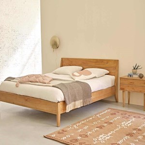 Lit en bois de mindi