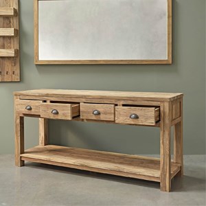 Meuble salle de bain teck recyclé