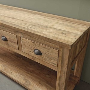 Meuble salle de bain teck recyclé