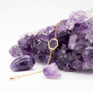 Bracelet hexalia en pierres améthyste