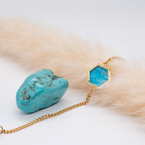 Pack hexalia en pierres turquoise