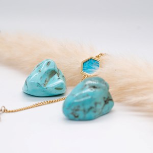 Pack hexalia en pierres turquoise